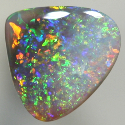 SOLID SEMI BLACK OPAL Sparkling bright orange and greens